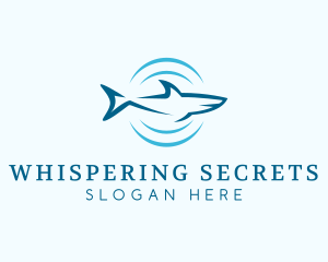 Shark Hunting Sonar logo design