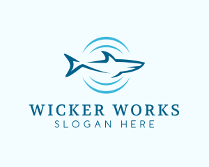 Shark Hunting Sonar logo design