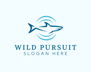 Hunting - Shark Hunting Sonar logo design