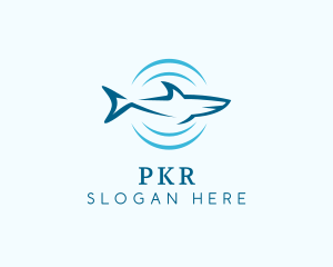 Shark Hunting Sonar logo design