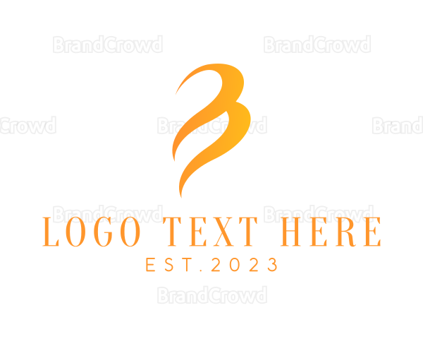 Beauty Stylist Letter B Logo