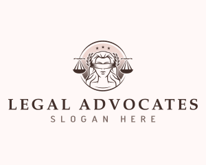 Lady Justice Law logo design