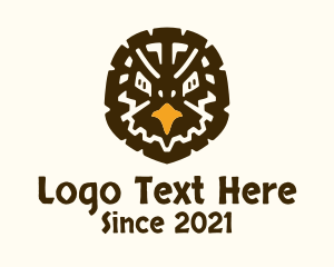 Wildlife Center - Hawk Eagle Head logo design