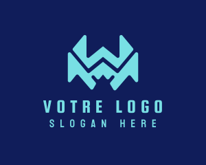 Web Developer - Digital Software Letter W logo design