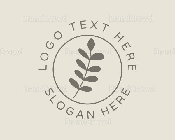 Elegant Garden Leaf Logo