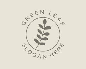 Elegant Garden Leaf  logo design