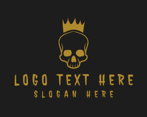 Day Of The Dead - Royal Skull Crown logo design