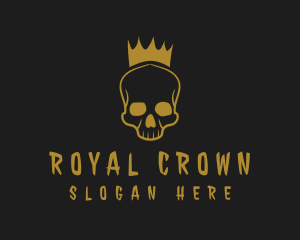 Royal Skull Crown logo design