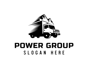 Cargo Van - Fast Truck Mountain logo design