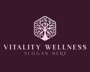 Nature Tree Wellness logo design