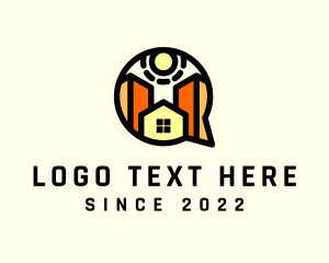 Office Space - House Building Contractor logo design