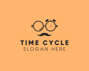 Glasses Time Gentleman logo design