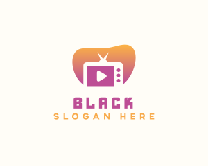 Movie App - TV Channel Video Media logo design