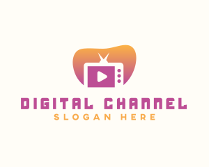 Channel - TV Channel Video Media logo design