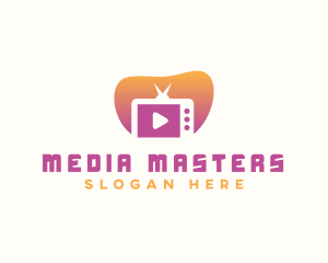 Media - TV Channel Video Media logo design