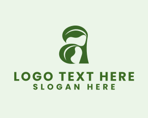 Vegan - Eco Leaf Landscaping logo design