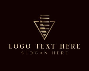 Expensive - Luxury Building Contractor logo design