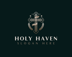 Holy Cross Religion logo design