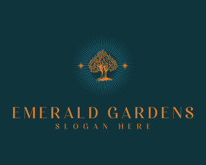 Garden Tree Park logo design