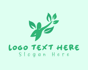 Green - Nature Plant Man logo design