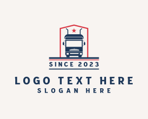 Freight - Logistics Freight Trucking logo design
