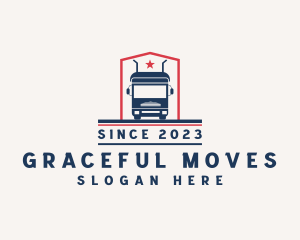 Logistics Freight Trucking logo design