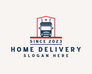 Logistics Freight Trucking logo design