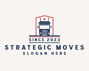 Logistics Freight Trucking logo design