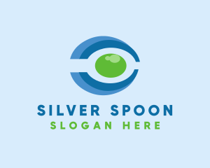 Medical Eye Spoon logo design