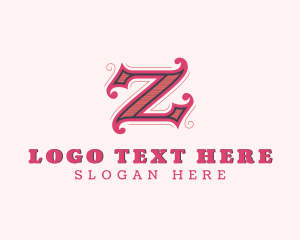 Barber - Gothic Medieval Studio Letter Z logo design