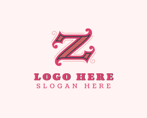 Barber - Gothic Medieval Studio Letter Z logo design