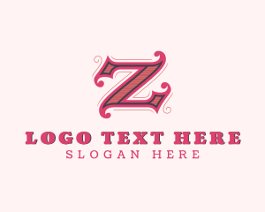 Gothic Medieval Studio Letter Z Logo