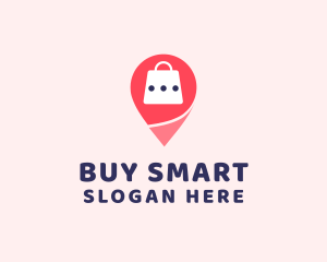 Market Bag Location logo design