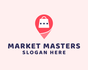 Market Bag Location logo design