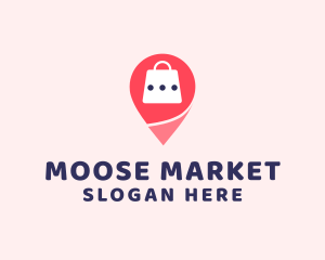 Market Bag Location logo design