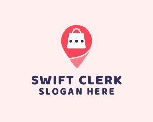 Clerk - Market Bag Location logo design