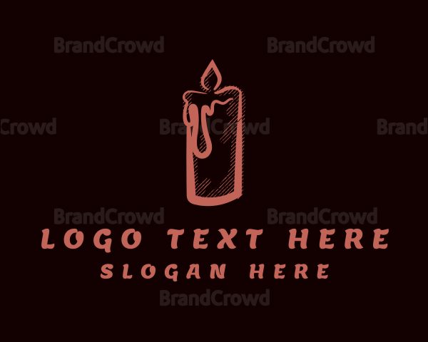 Scented Candle Handicraft Logo