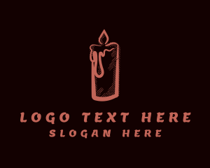 Light - Scented Candle Handicraft logo design