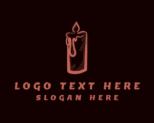 Scented Candle Handicraft Logo