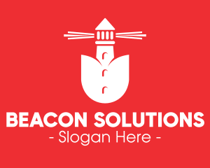Beacon - Tulip Lighthouse Beacon logo design
