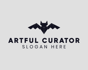 Bat Animal Origami logo design