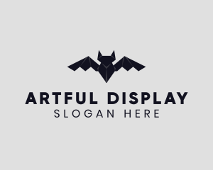 Bat Animal Origami logo design