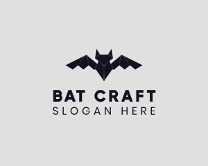 Bat - Bat Animal Origami logo design