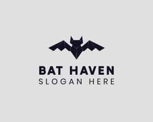 Bat - Bat Animal Origami logo design