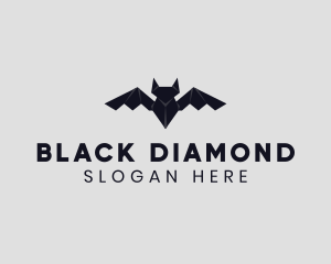 Bat Animal Origami logo design