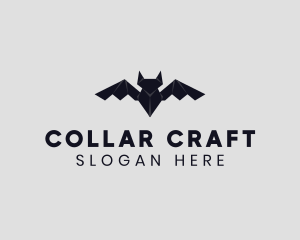 Bat Animal Origami logo design