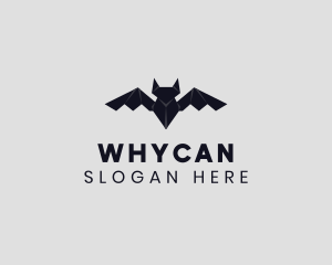 Halloween - Bat Animal Origami logo design