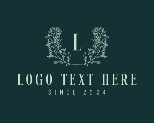 Botanical - Wreath Flower Garden logo design