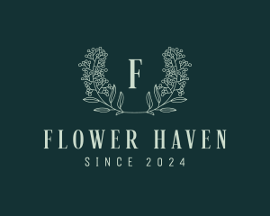 Wreath Flower Garden logo design