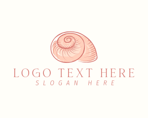 Seashore - Seashell Snail Shell logo design